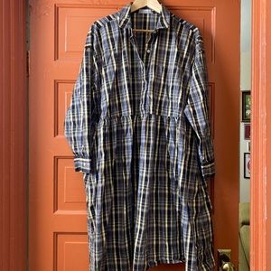 EVERLANE large plaid Field Dress